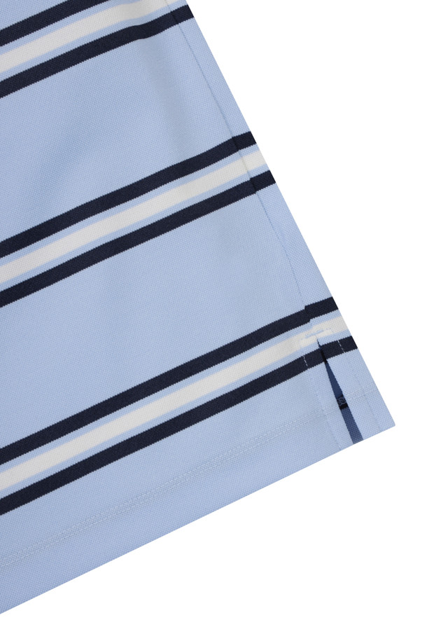 Golden Bear - 반소매 티셔츠 - (WOMEN) Stripe Polo Short-sleeve T-Shirt