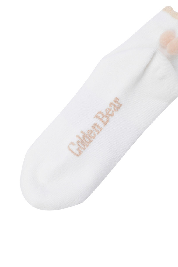 Golden Bear - 양말 - (WOMEN) Shirring Pompom Socks