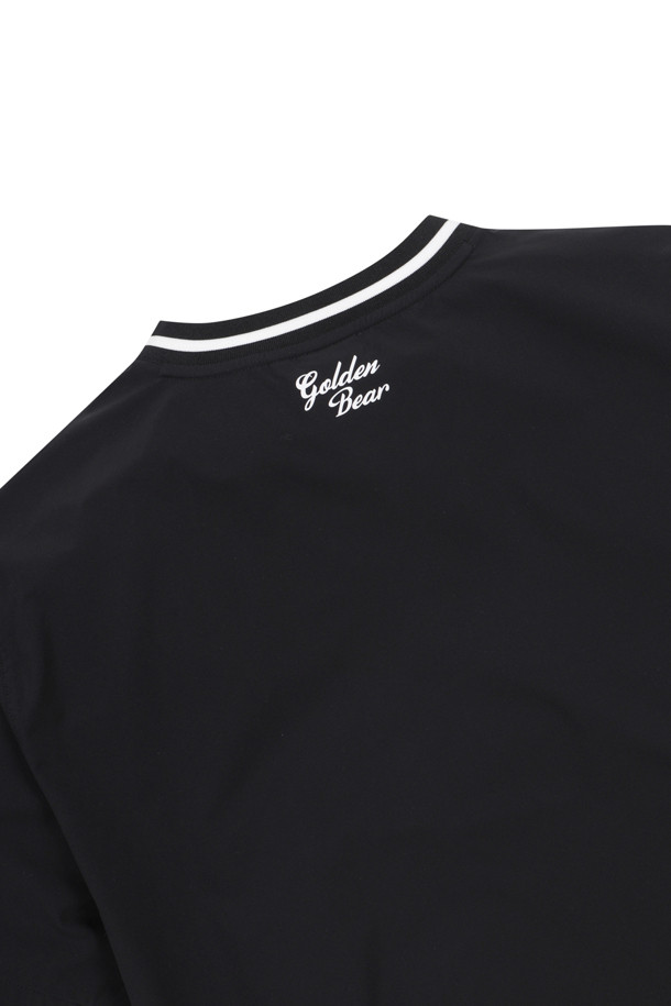 Golden Bear - 반팔티셔츠 - 1/2 Sleeves V Neck Woven Pullover