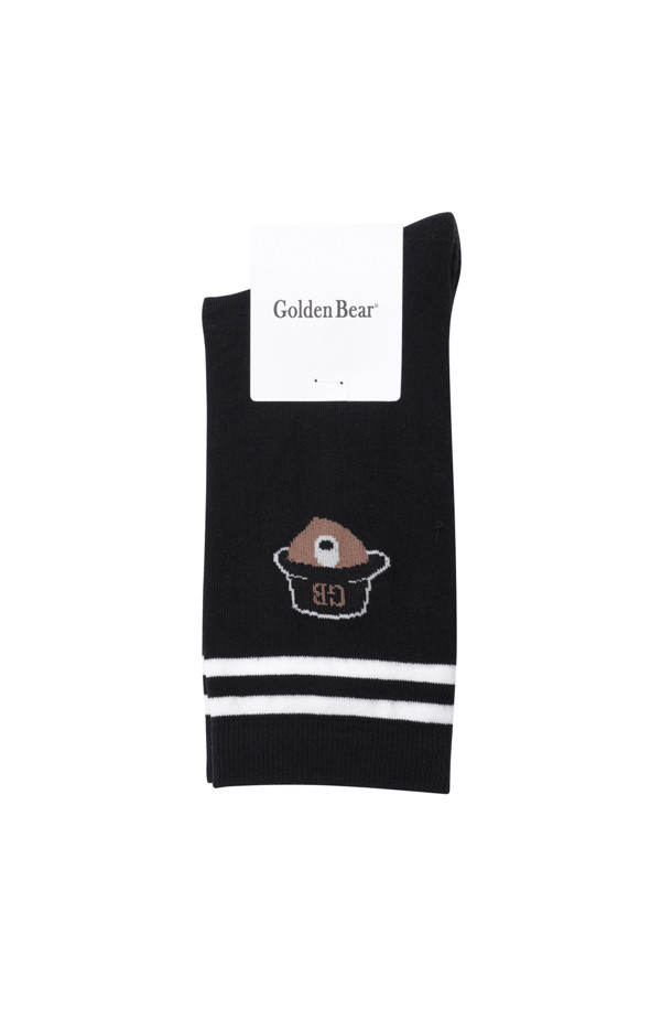 Golden Bear - 양말 - Color Stripe Bucket Bear Socks