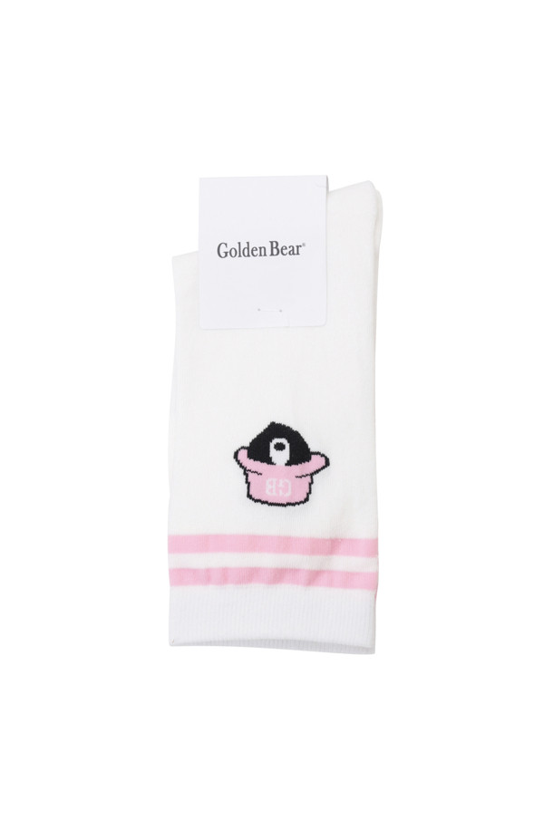 Golden Bear - 양말 - Color Stripe Bucket Bear Socks