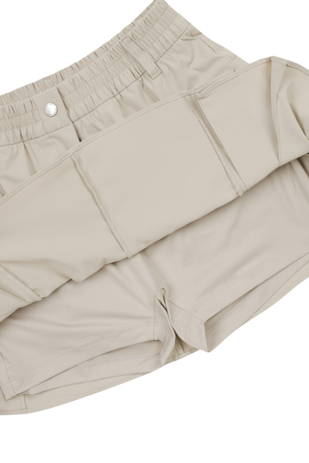 Golden Bear - 미니스커트 - (WOMEN) Side-Pleated Cargo Culottes