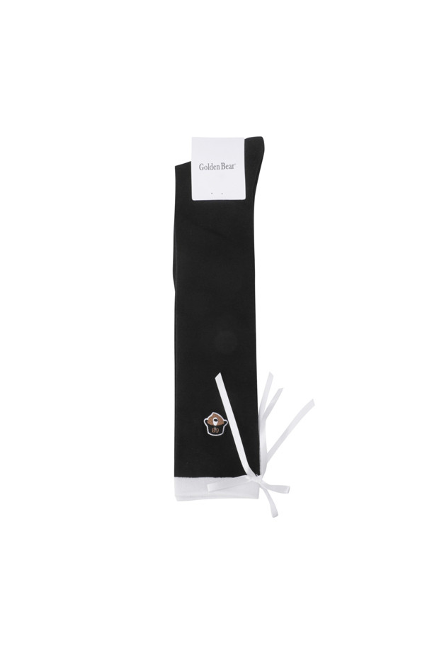 Golden Bear - 양말 - (Women's) Ribbon Tie Knee Socks