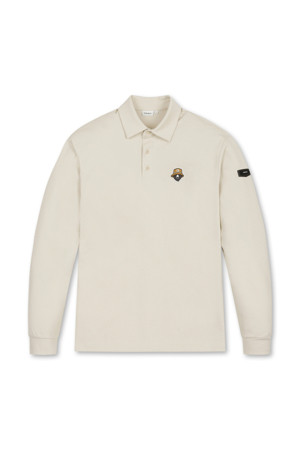 (M) Self-fabric Collar LS T-shirt