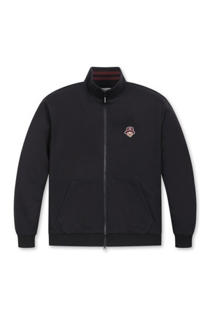 Double-face Jersey Stand Collar Zip-up