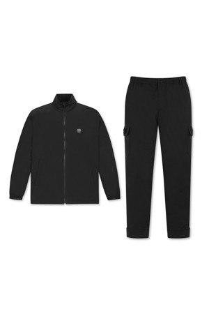 Stand Collar Windbreaker Set Up