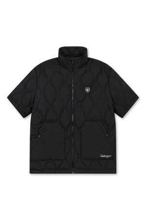 Short Sleeves Quilted Down_BLACK-a