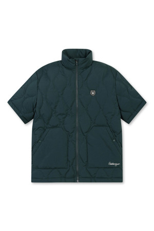 Short Sleeves Quilted Down_GREEN-a