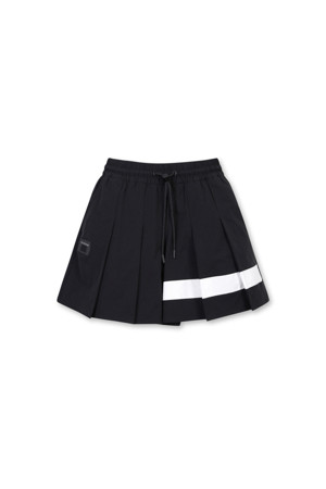 (WOMEN) Line Contrast Pleats Shorts