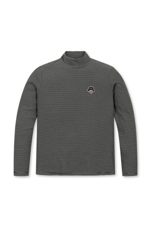 (W) Stripe Turtle Neck T-shirt