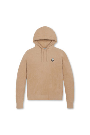 (W) Fluffy Yarn Hood Knit