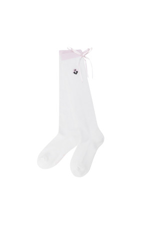 (Women's) Ribbon Tie Knee Socks