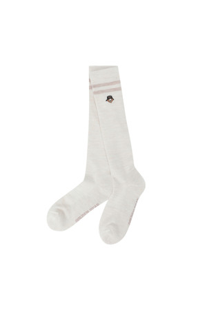 (W) Striped Wool Knee Socks