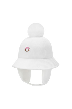 (W) Corduroy Earflap Bucket Hat_IVORY-a