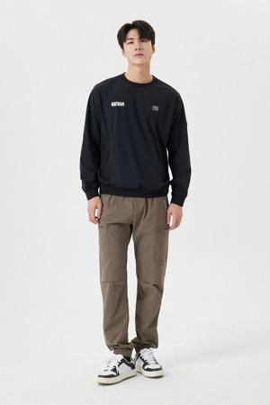 (U)(GOLDEN BEAR X BATMAN) 지퍼 포켓 우븐 조거 팬츠