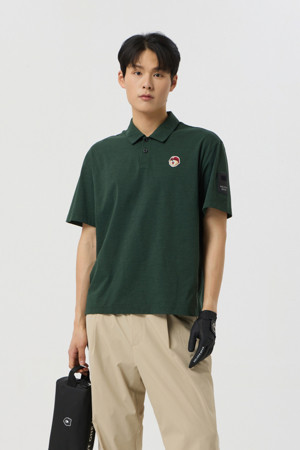 (UNI) SORONA Printed Back Polo T-shirt