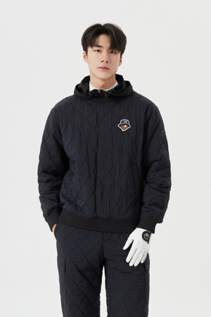 Quilted Crewneck Pullover