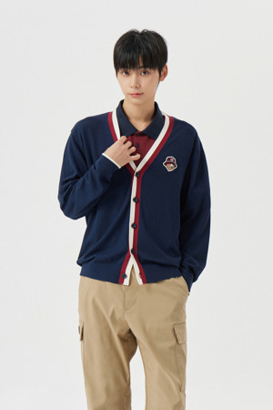 Color Pointed Cardigan