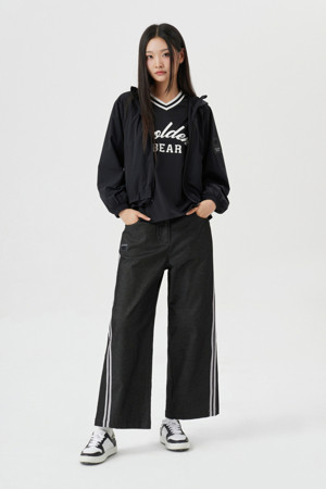 (W) Loose Fit Denim Like Pants