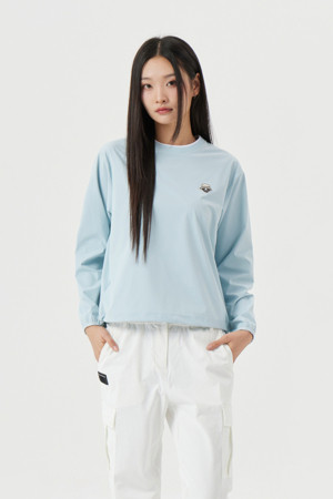 (W) Back Graphic Woven Sweat