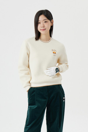 (W) Fleece Lining Logo Sweat