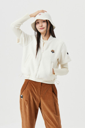 (W) Short Sleeve Fleece Jacket