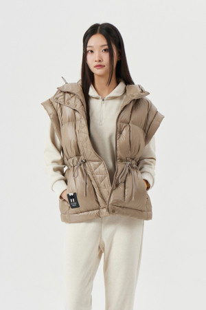 (W) Mid Length Down Vest