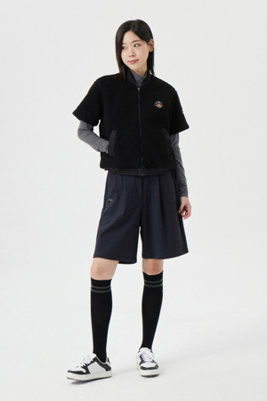 (W) One-Tuck Bermuda Shorts