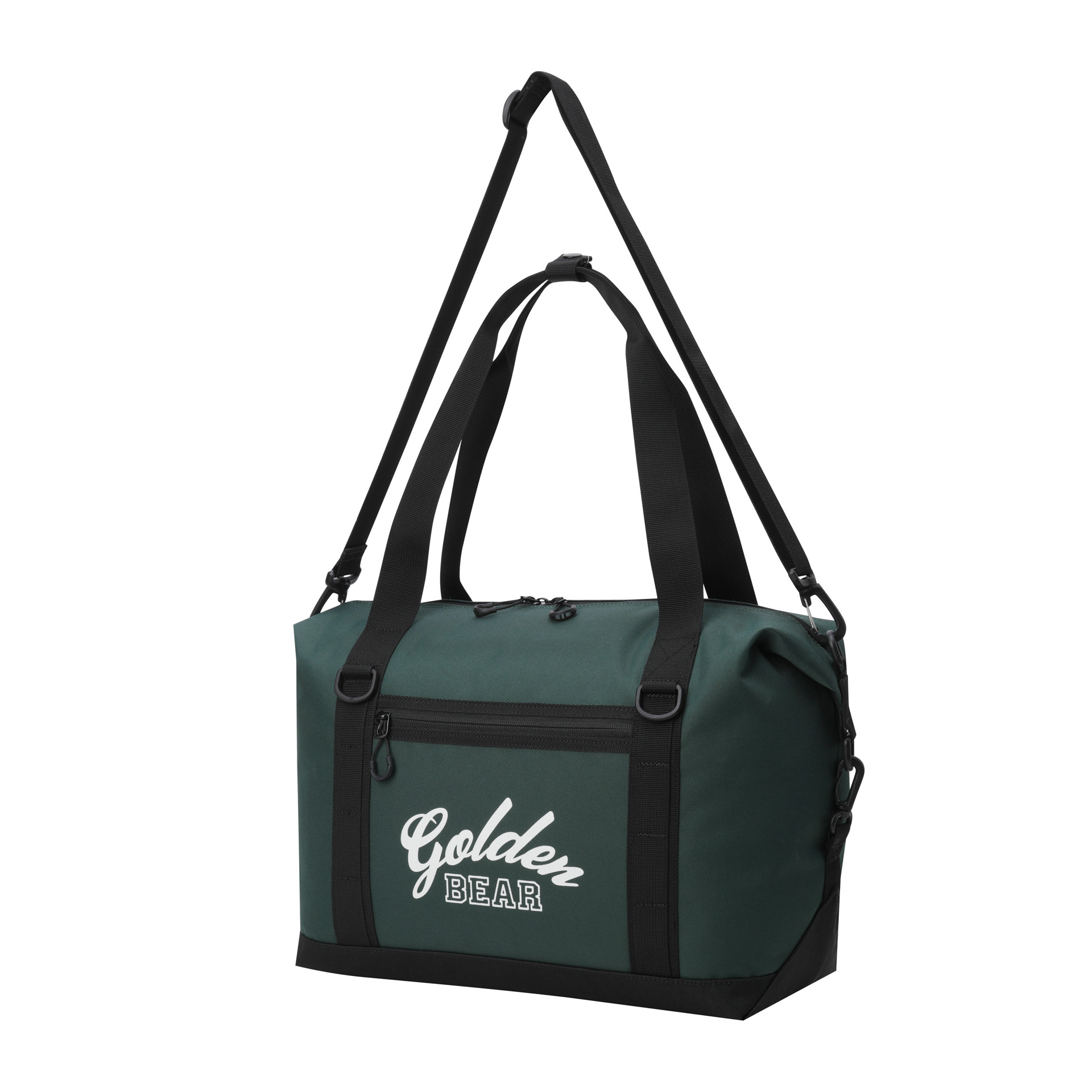 GOLDEN BEAR-Canvas Logo Printed Boston Bag_G6BOX25121GRX