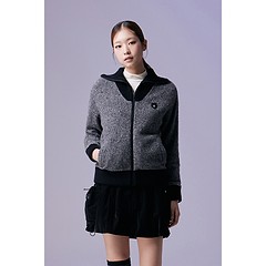 (여성) Melange Neck Point Sweater-a