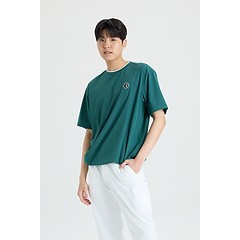 (M) Woven Crewneck Pullover-a