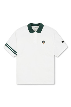 (M) Lightweight Pique Collar T-shirt_WHITE-a