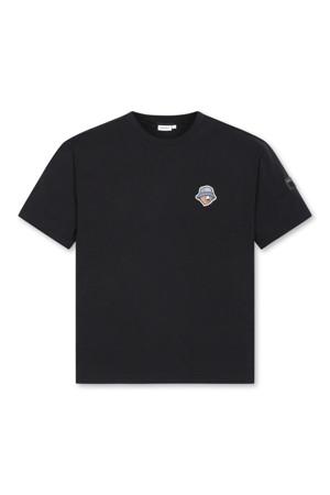(M) Striped Crew-neck T-shirt_BLACK-a