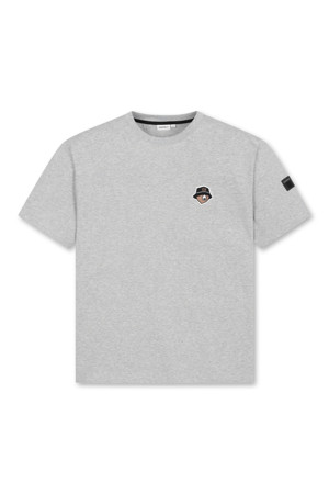 (M) Striped Crew-neck T-shirt_GREY-a