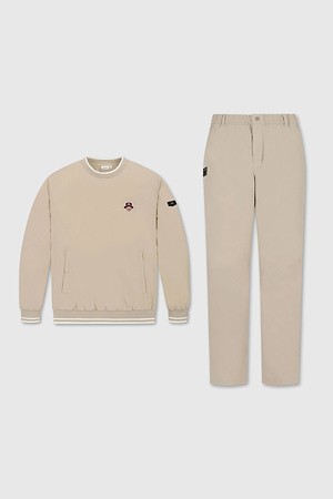 (남성) Essential Crewneck Woven Pullover Set