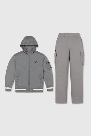 (남성) Ponte Woven Hybrid Hood Zip-up Set