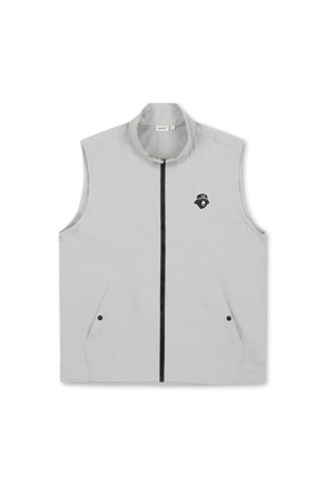 (M) Micro Airdot Zip up Vest_GREY-a