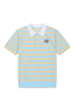 (M) Striped Collar Sweater					 					 					_BEIGE-a