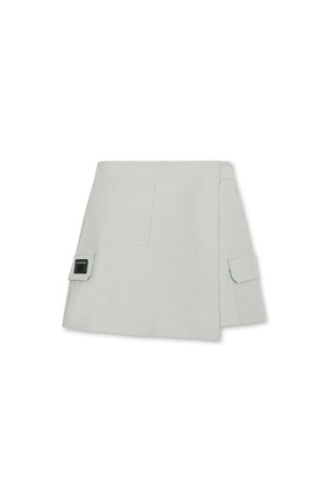 (W) Pocket Wrap Shorts_GREEN-a