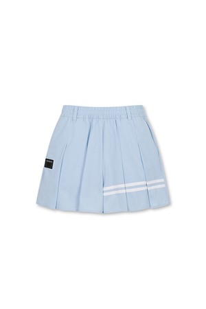 (W) Line Contrast Pleats Shorts