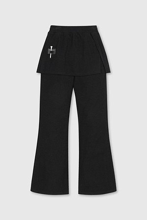 (여성) Wrapped Skirt Jersey Pants (SET UP)