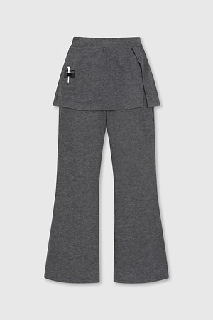 (여성) Wrapped Skirt Jersey Pants (SET UP)