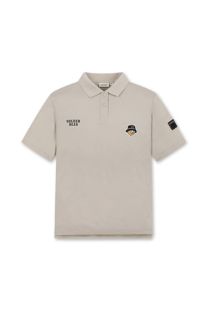 (W) Regular-Fit Collar Pique T-shirt 					