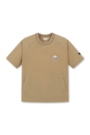 (W) Lightweight Woven Crewneck T-shirt