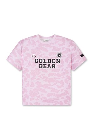 (W) Camo Chest Logo Whole Print T-shirt