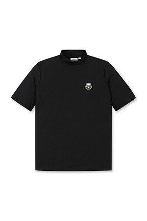 (W) Mock-neck Short Sleeve T-shirt