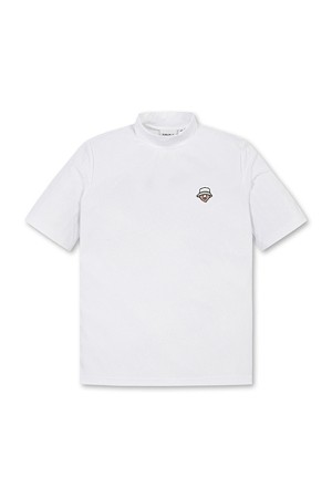 (W) Mock-neck Short Sleeve T-shirt