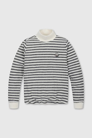 (여성) Stripe Turtle Neck T-shirt