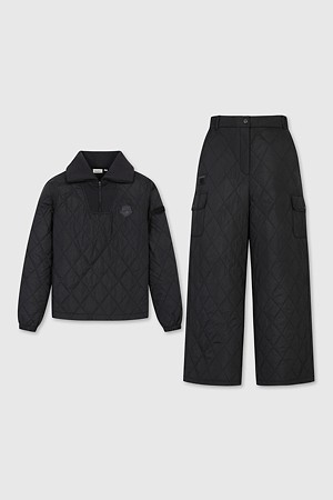 (여성) Quilted V-neck Sweat Set