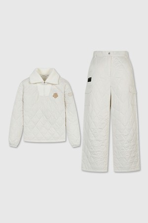 (여성) Quilted V-neck Sweat Set